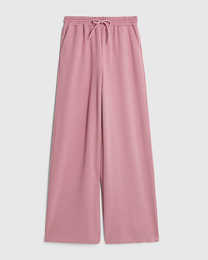 Pink Premium Wide Leg Joggers
