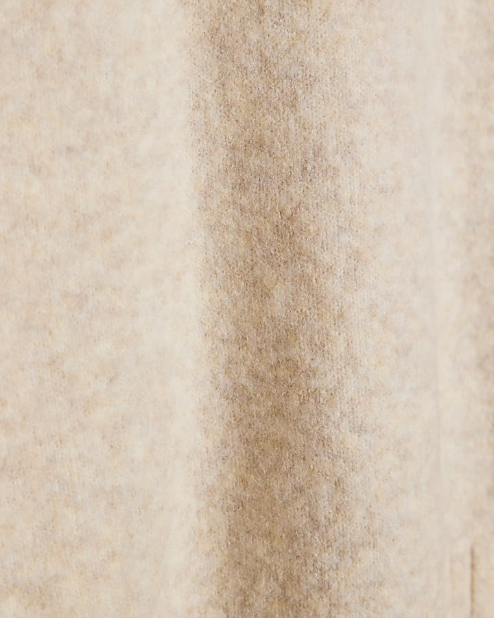 Beige Tipped Detail Jumper