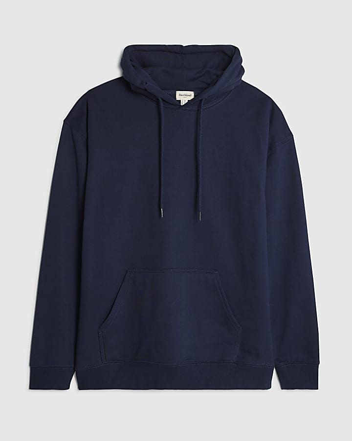 Blue Plain Hoodie