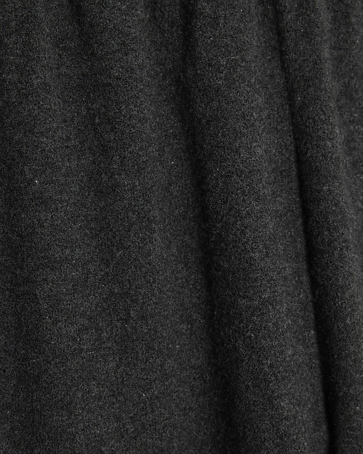 Grey Cosy Wide Leg Trousers