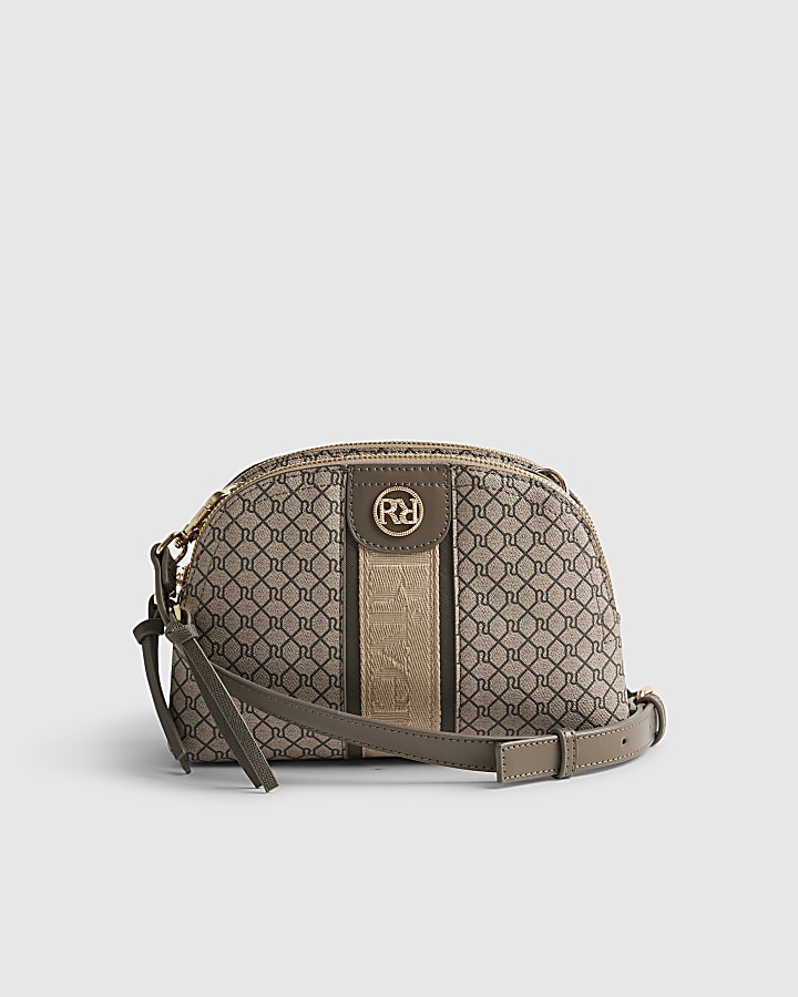 Beige Monogram Crossbody Bag