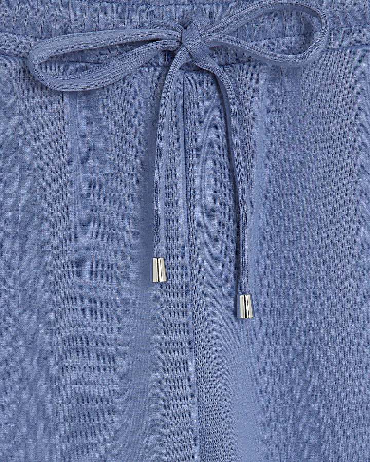 Blue Premium Wide Leg Joggers