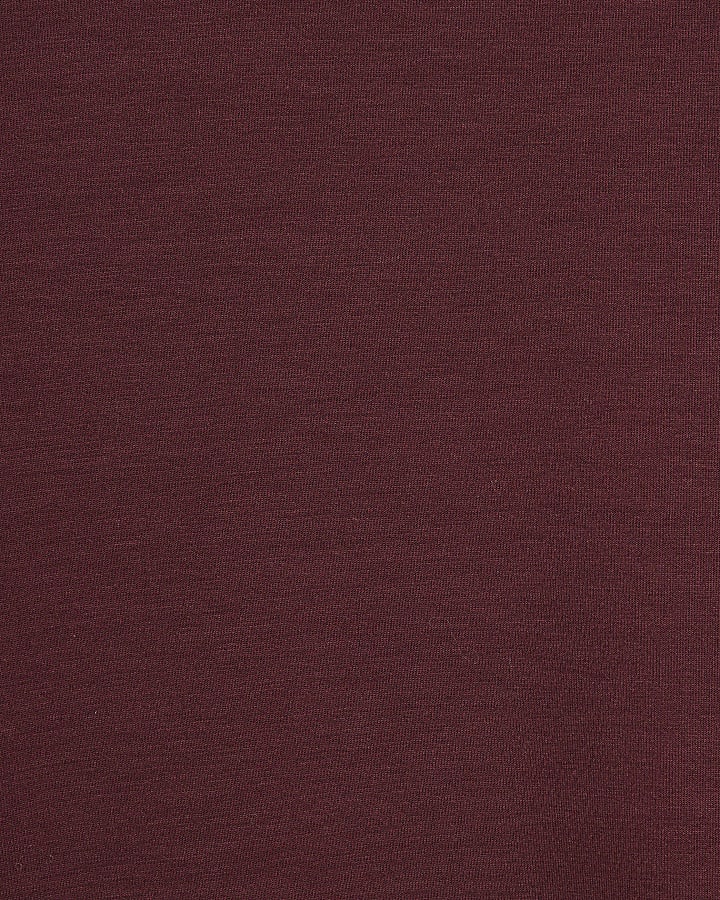 Petite Red Premium Short Sleeve Boxy T-Shirt