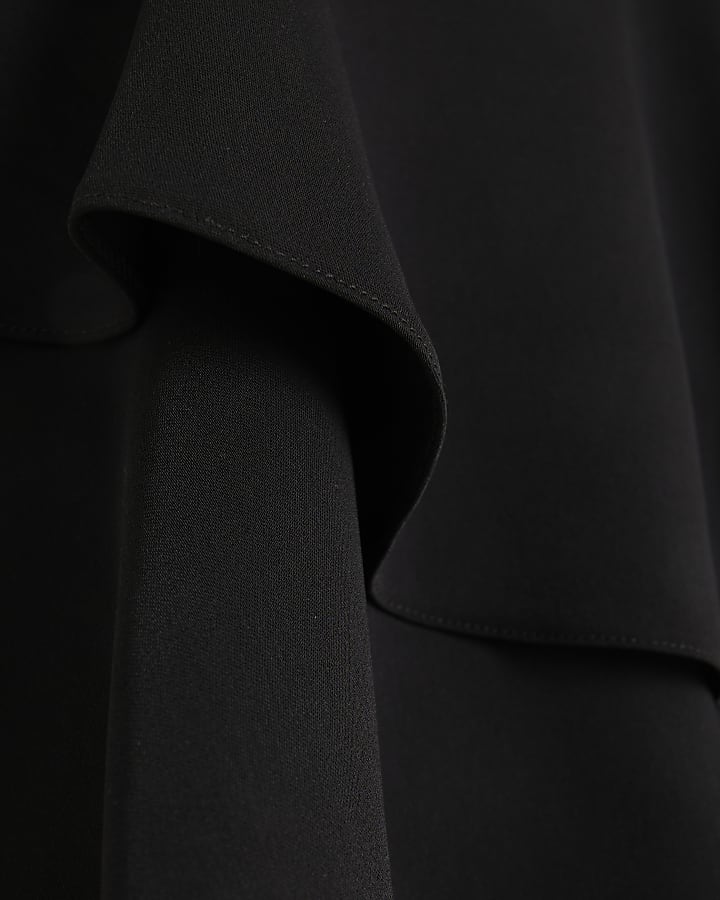 Black Frill Layered Playsuit