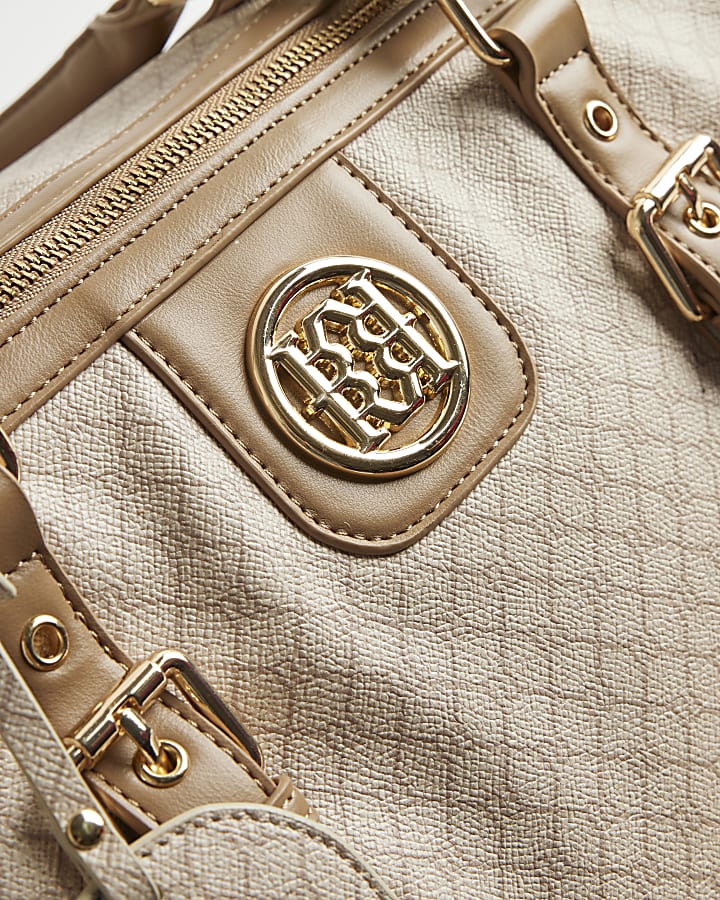 Beige Monogram Barrell Bundle Bag