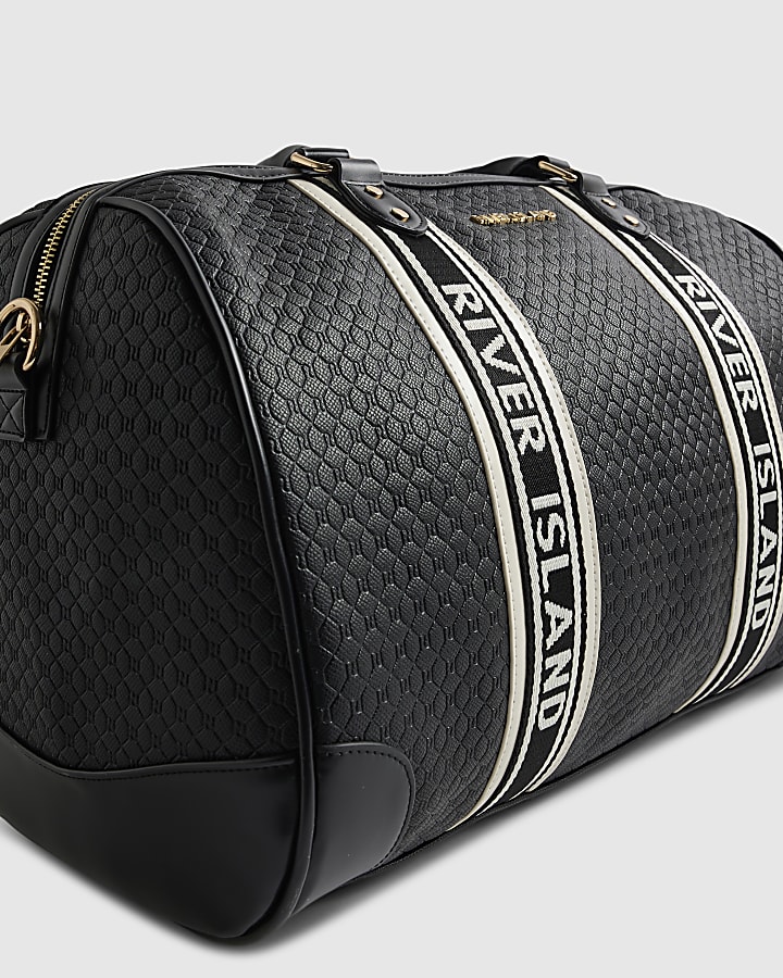 Black Webbing Front Monogram Barrell Bag