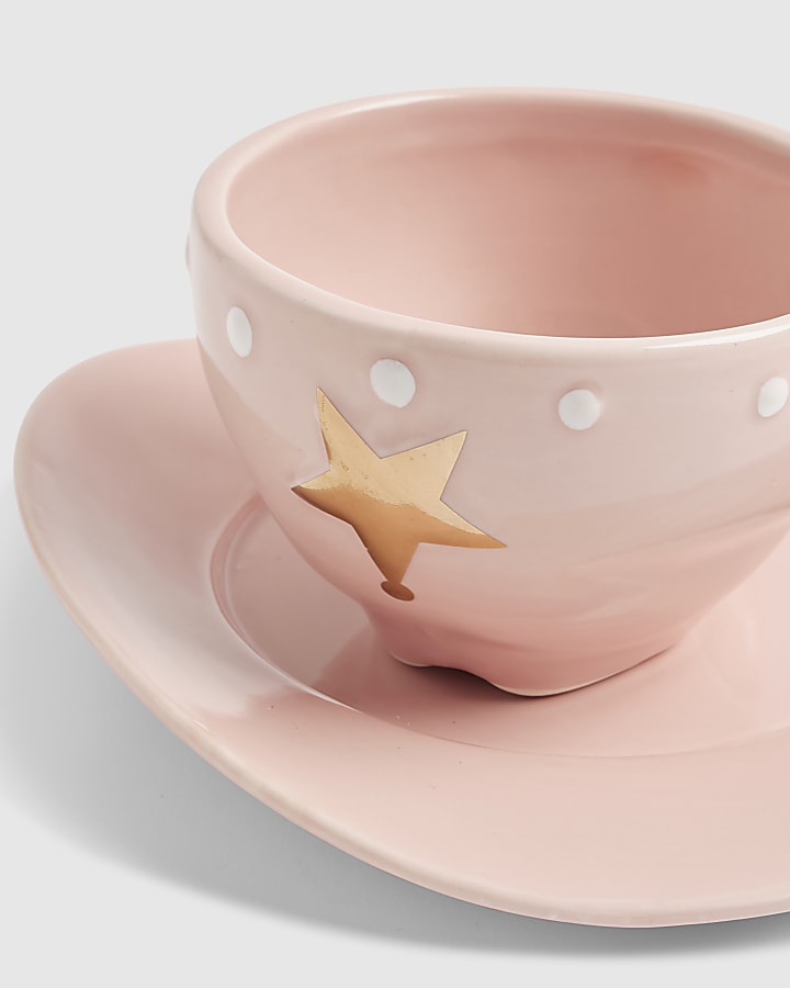 Pink Cowboy Tea Cup