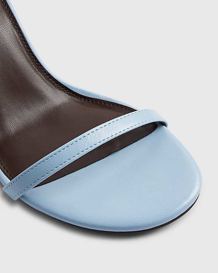 Blue Mid Block Heels