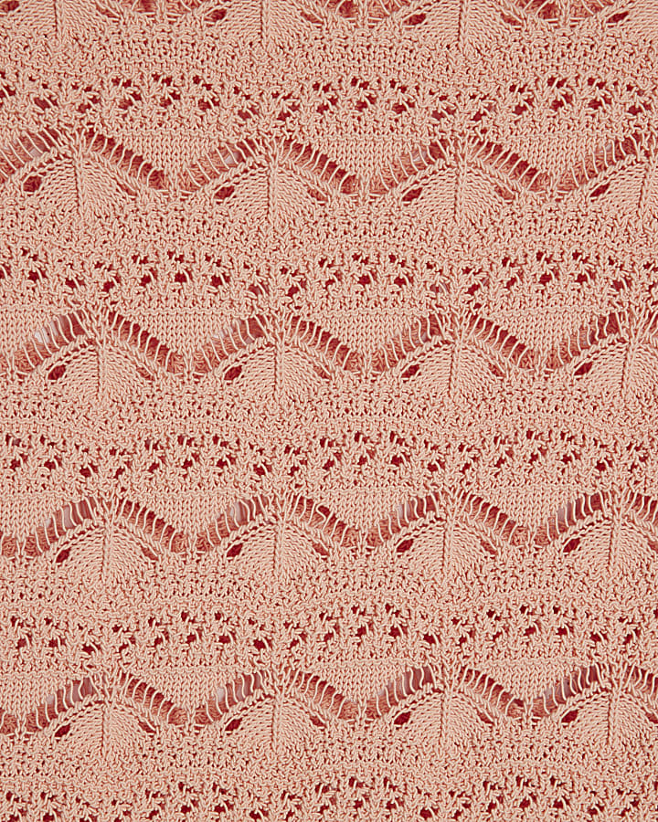 Pink Stitch Boat Neck Jumper