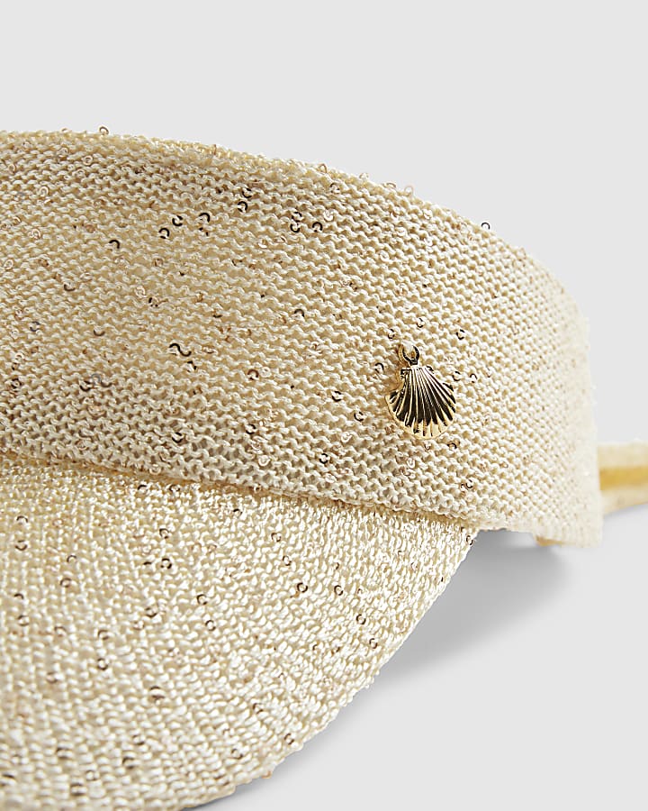 Gold Sequin Visor