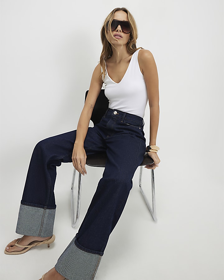 White Sleeveless Cotton Bodysuit