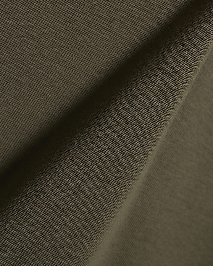 Khaki Mini T-Shirt Dress