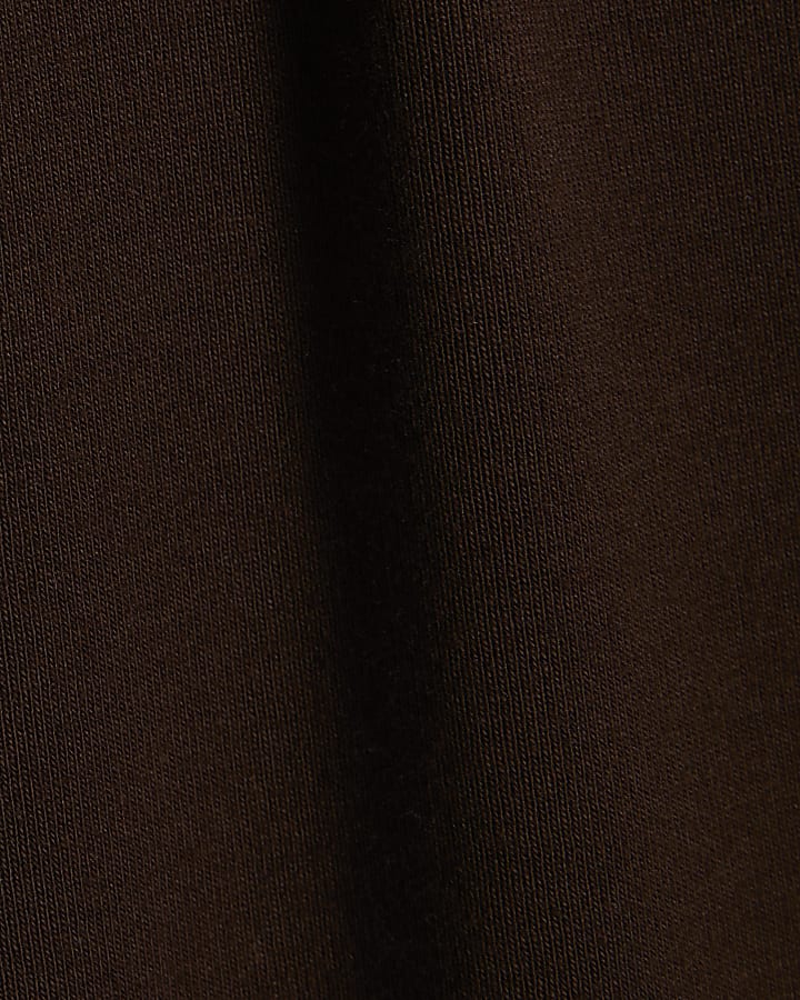 Brown Mini T-Shirt Dress