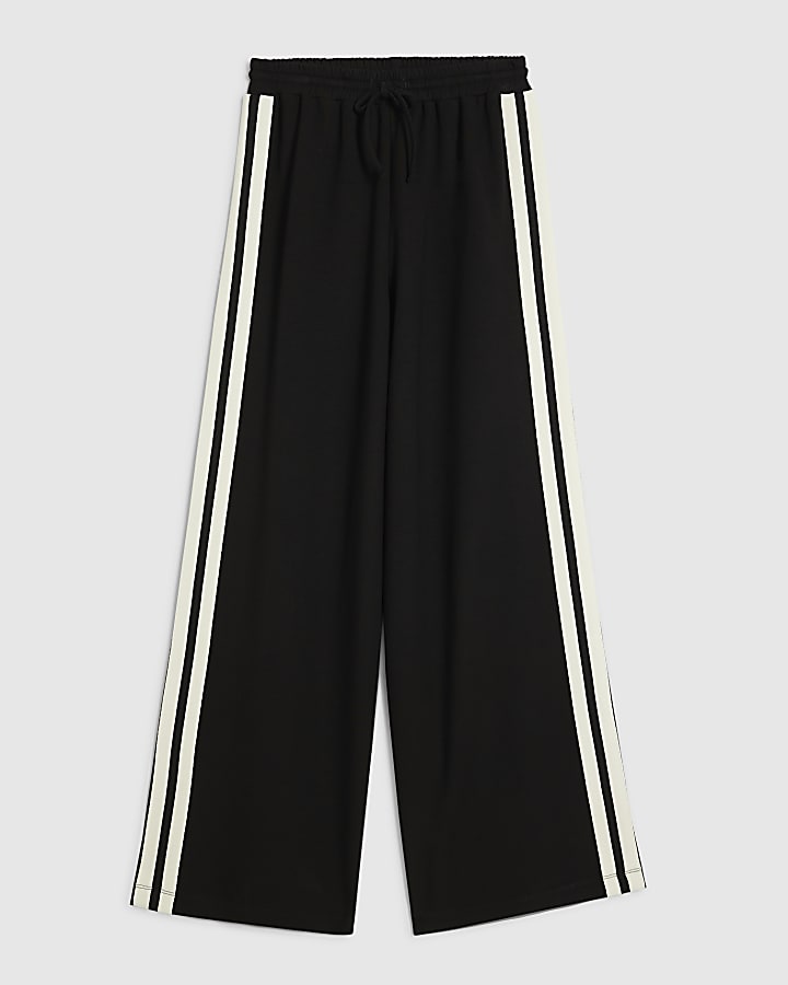 Black Side Tape Joggers