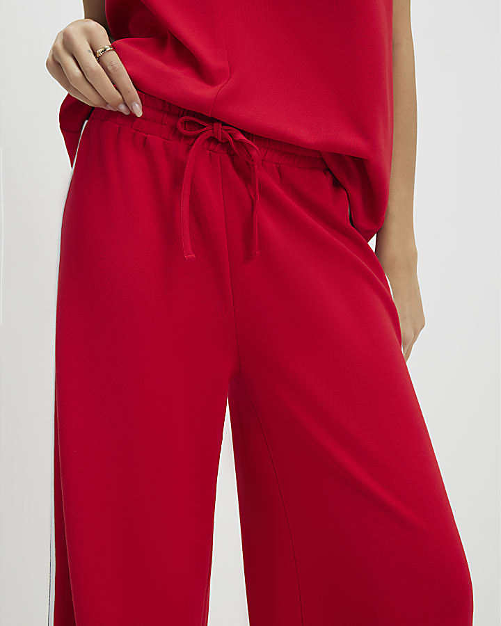 Red Tape Side Wide Leg Joggers