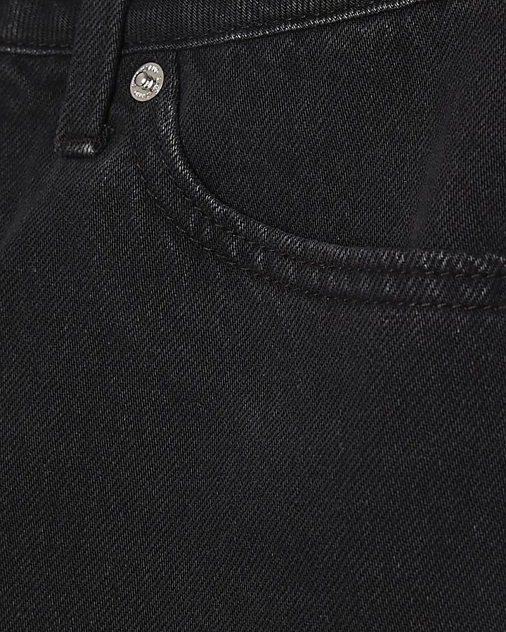 Black Hotpant Denim Shorts