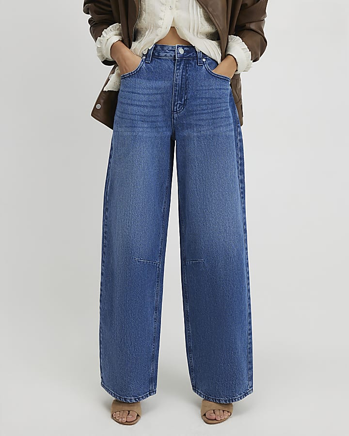 Blue Baggy Fit Jeans