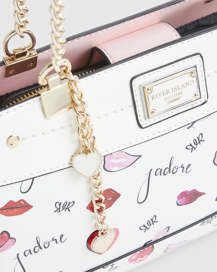 Cream J'adore Chain Handle Shoulder Bag