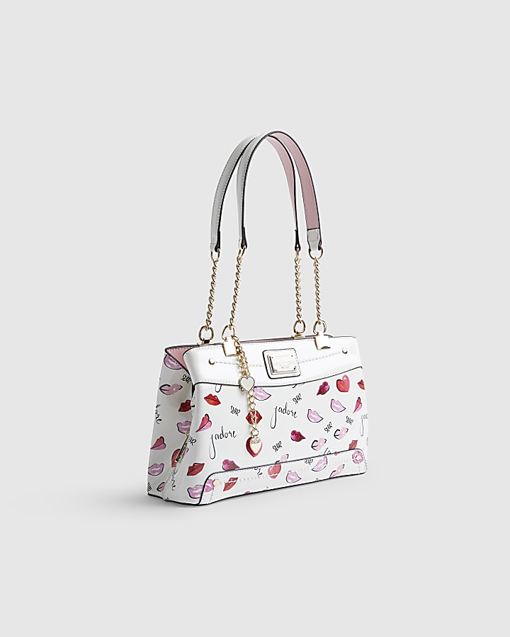 Cream J'adore Chain Handle Shoulder Bag