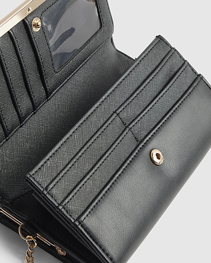 Black Heart Quilted Purse