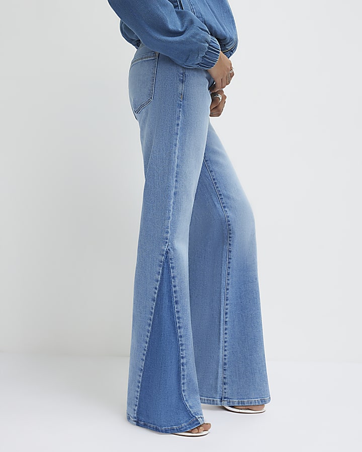Blue Bootcut Jeans