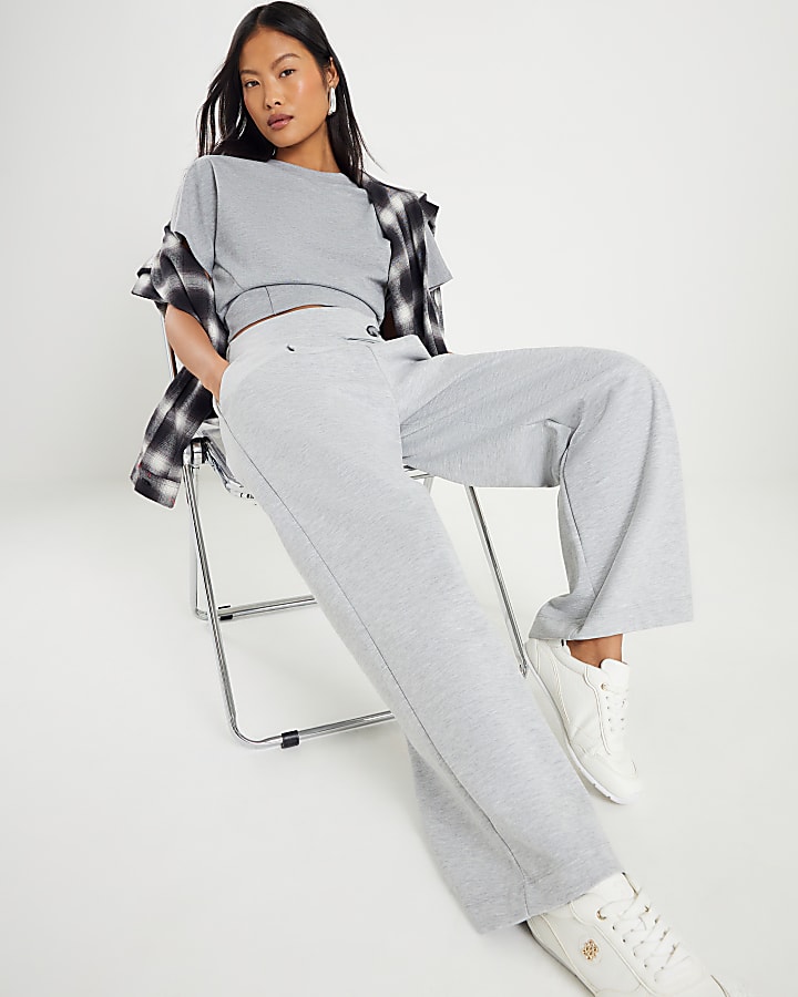 Petite Grey Tailored Trousers