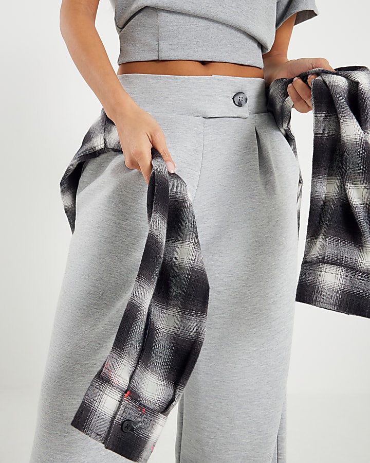 Petite Grey Tailored Trousers