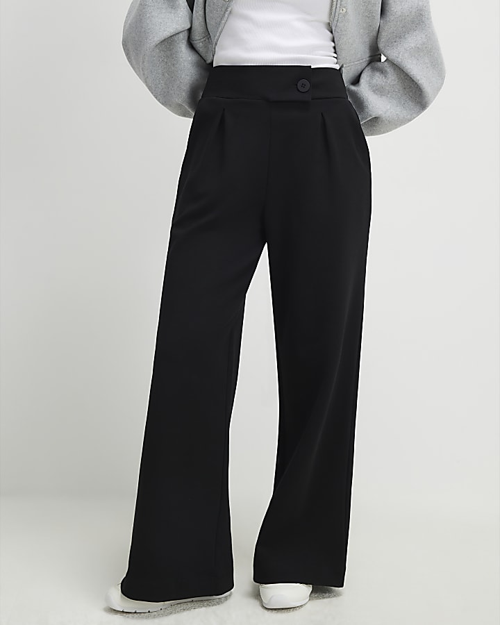 Petite Black Tailored Trousers