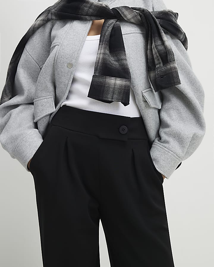 Petite Black Tailored Trousers