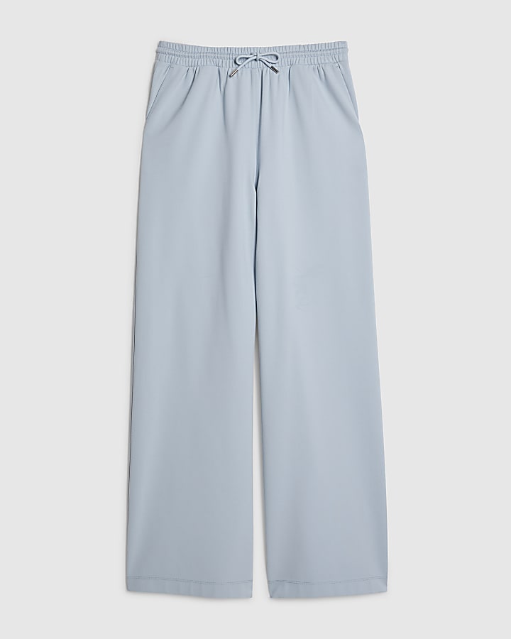 Blue Wide Leg Joggers