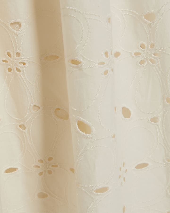 Cream Cutwork Cami Maxi Dress