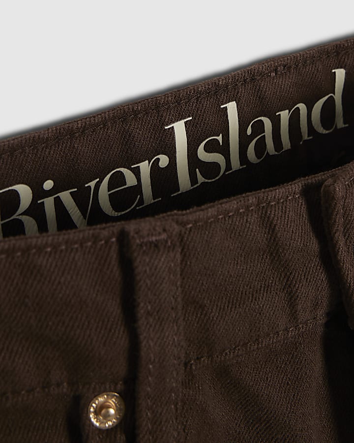 Brown Mid Rise Bootcut Jeans