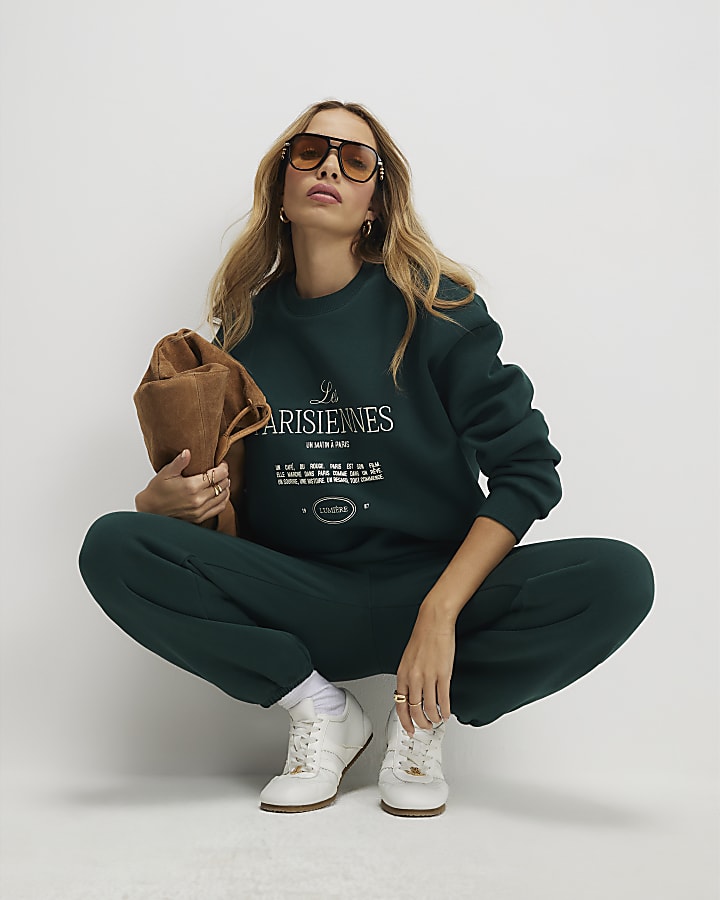 Green Les Parisiennes Sweatshirt