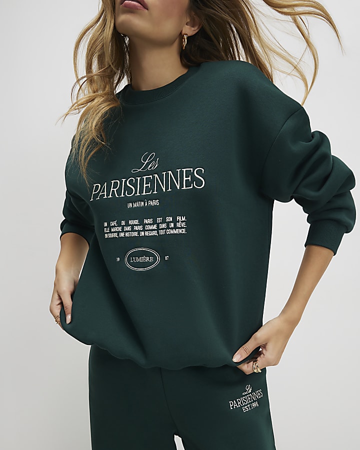 Green Les Parisiennes Sweatshirt