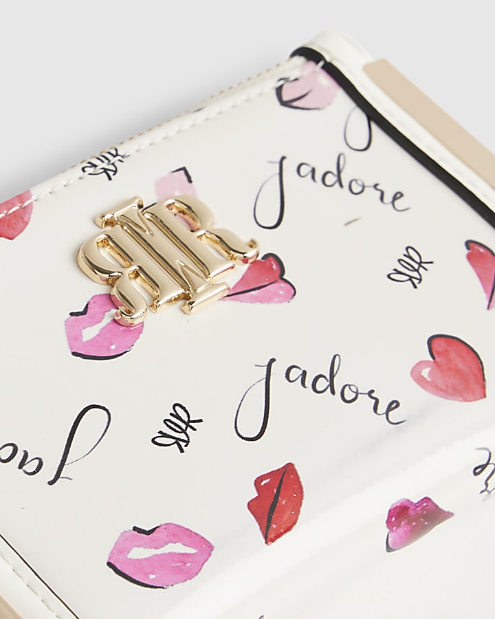 Cream Jadore Mini Card holder Purse