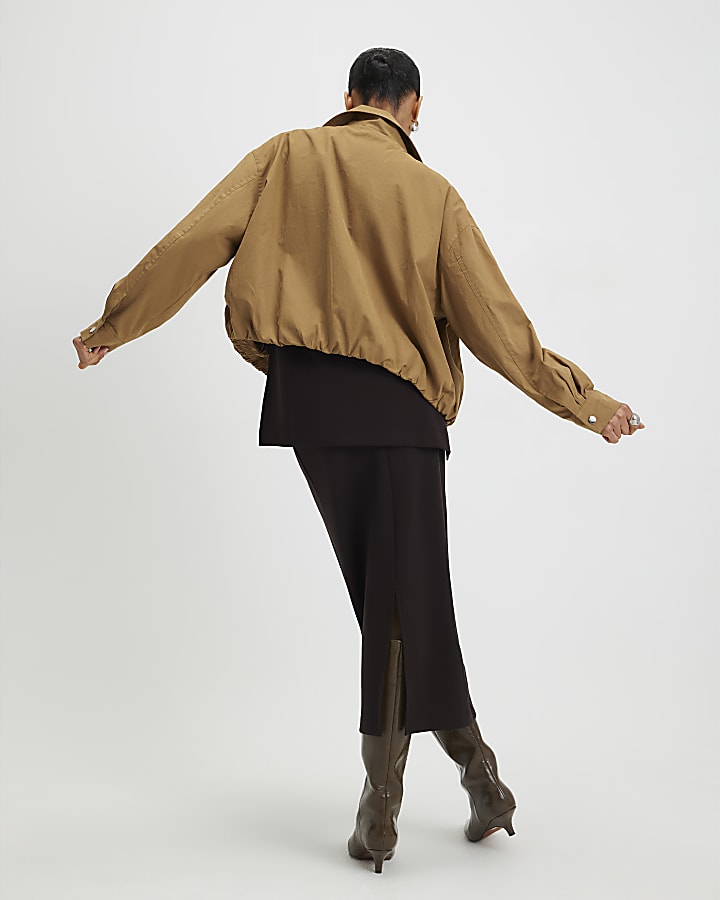 Brown Premium Maxi Skirt