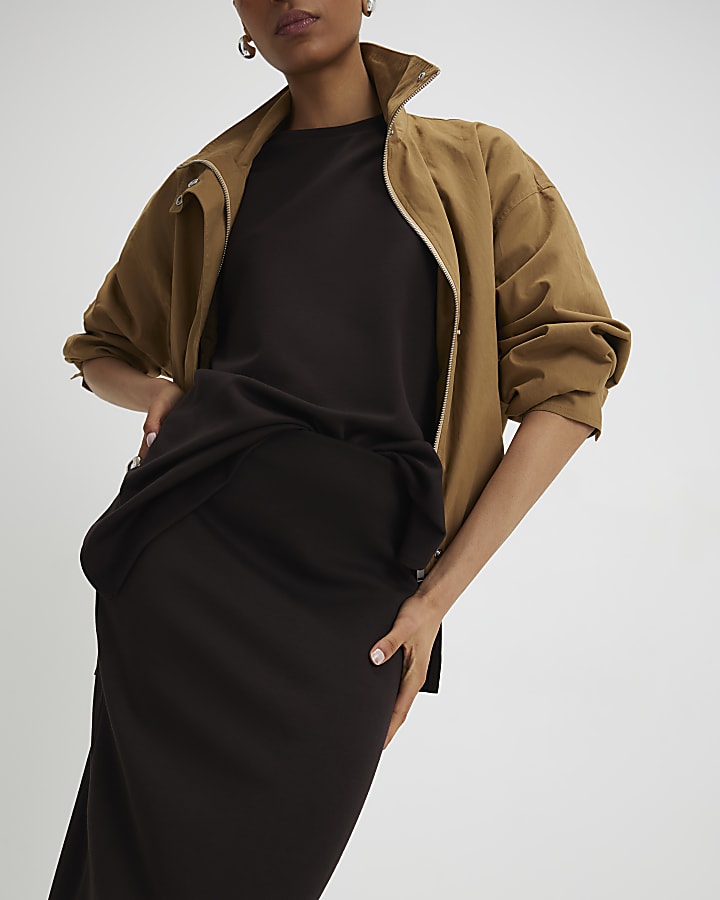 Brown Premium Maxi Skirt