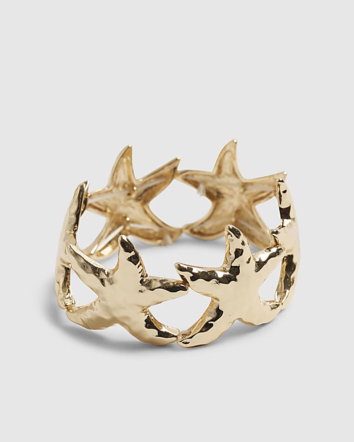 Gold Starfish Stretch Bracelet