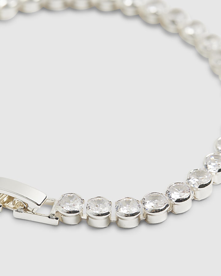Silver Diamante Bracelet