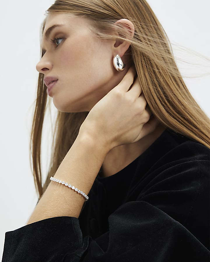 Silver Diamante Bracelet