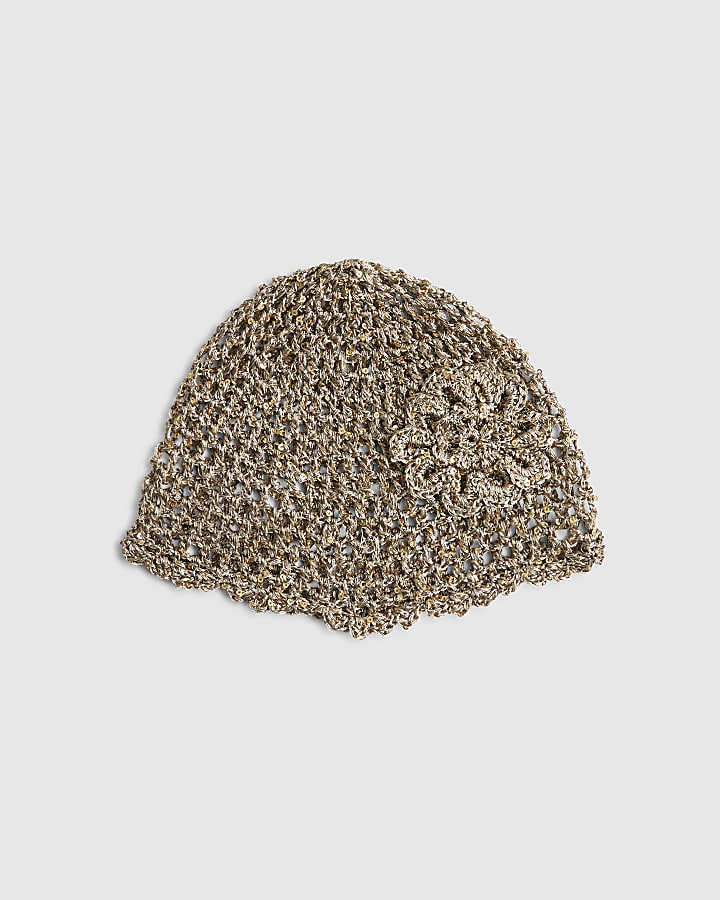 Gold Embellished Skull Cap