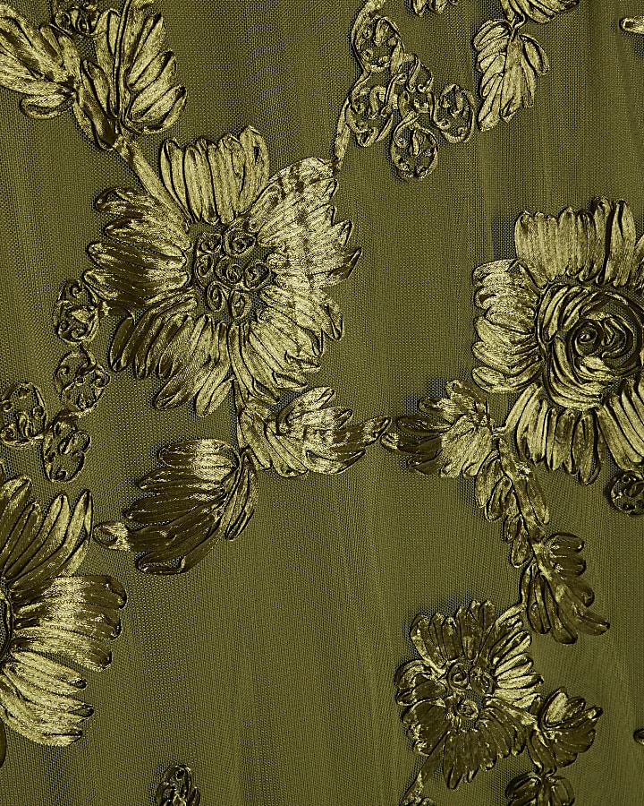 Khaki Cornelli Maxi Skirt