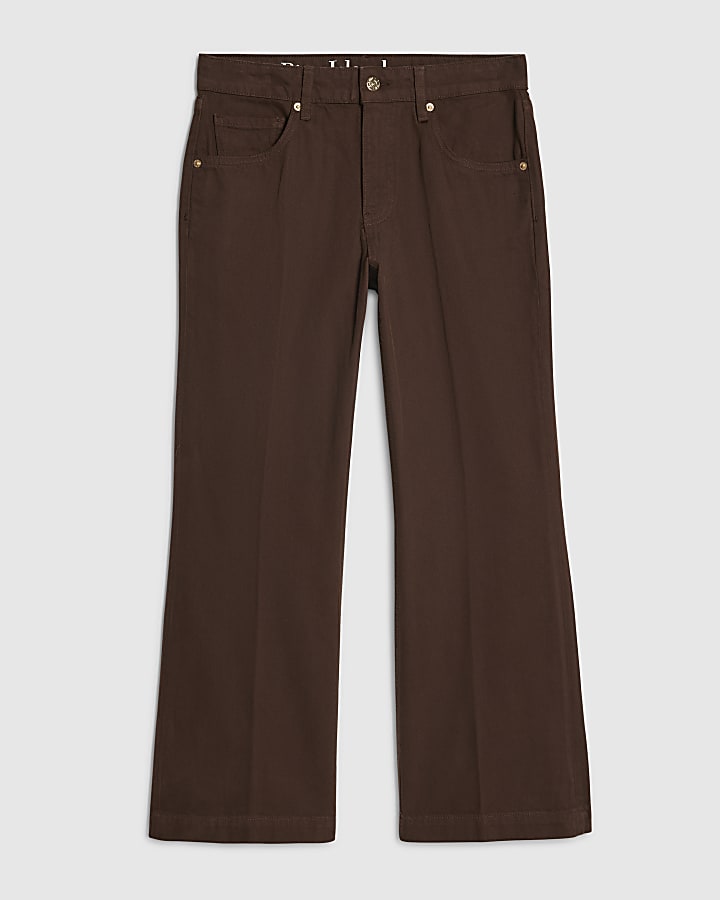 Petite Brown Bootcut Jeans