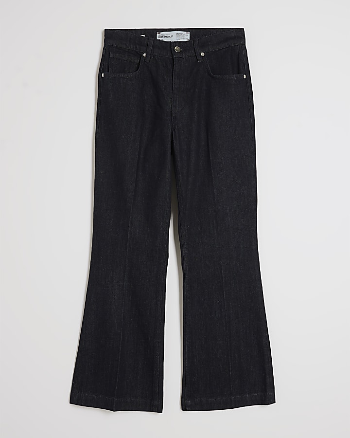 Petite Blue Mid Rise Bootcut Jeans