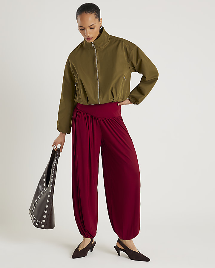 Red Balloon Leg Trousers