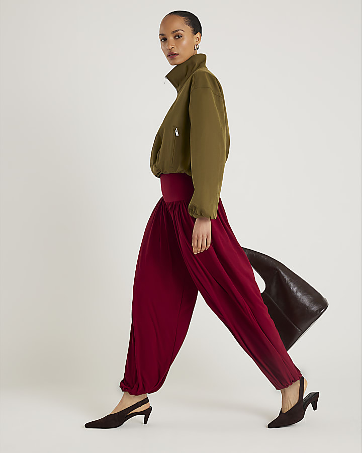 Red Balloon Leg Trousers