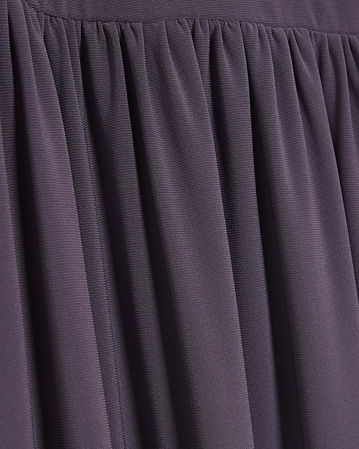 Grey Balloon Leg Trousers