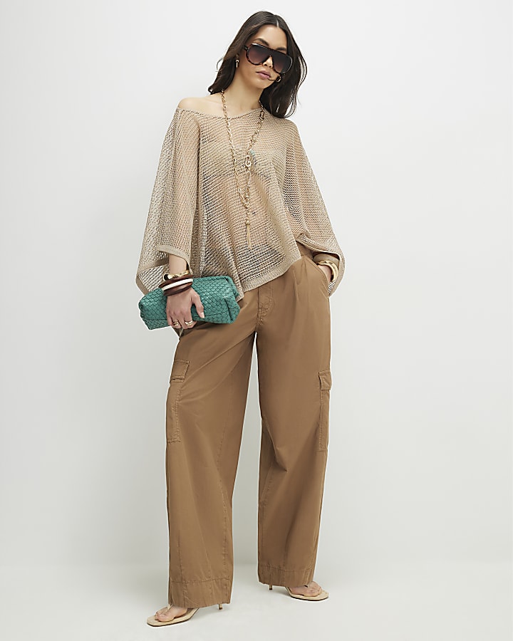 Gold Metallic Knitted Cape