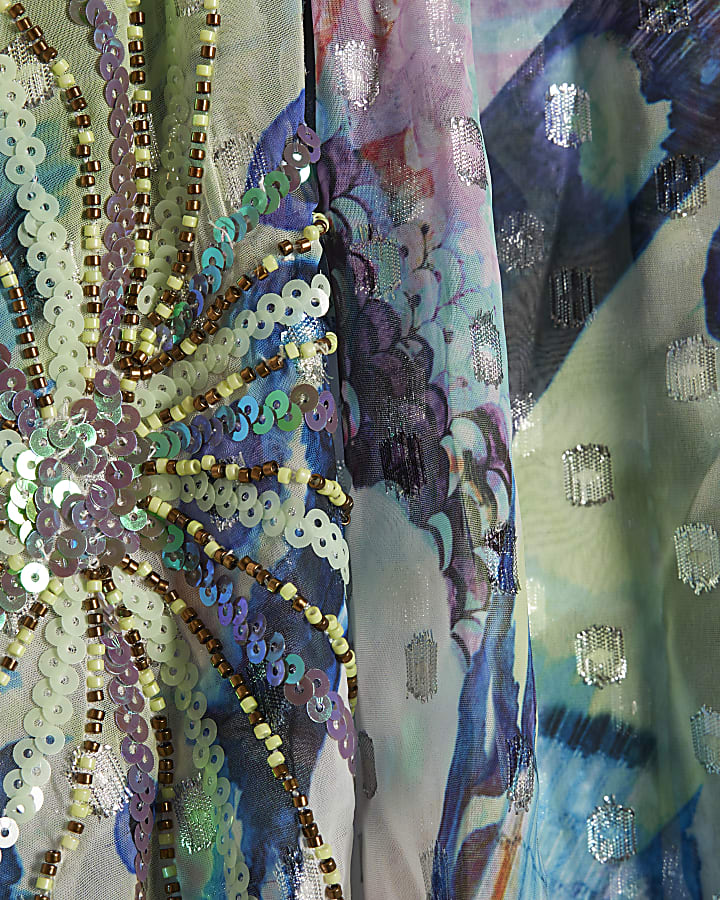 Purple Butterfly Skater Skirt