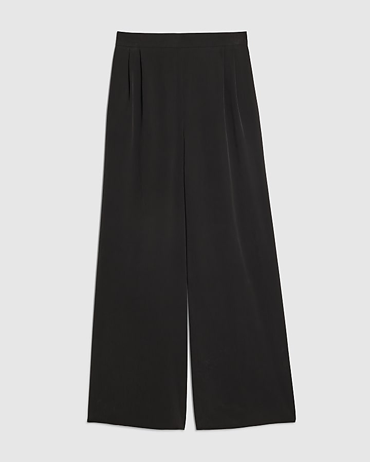 Black Straight Leg Trousers